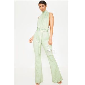 Green Polka Dot Jumpsuit